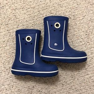 Crocs Raining Boots Boys Size J1 Blue